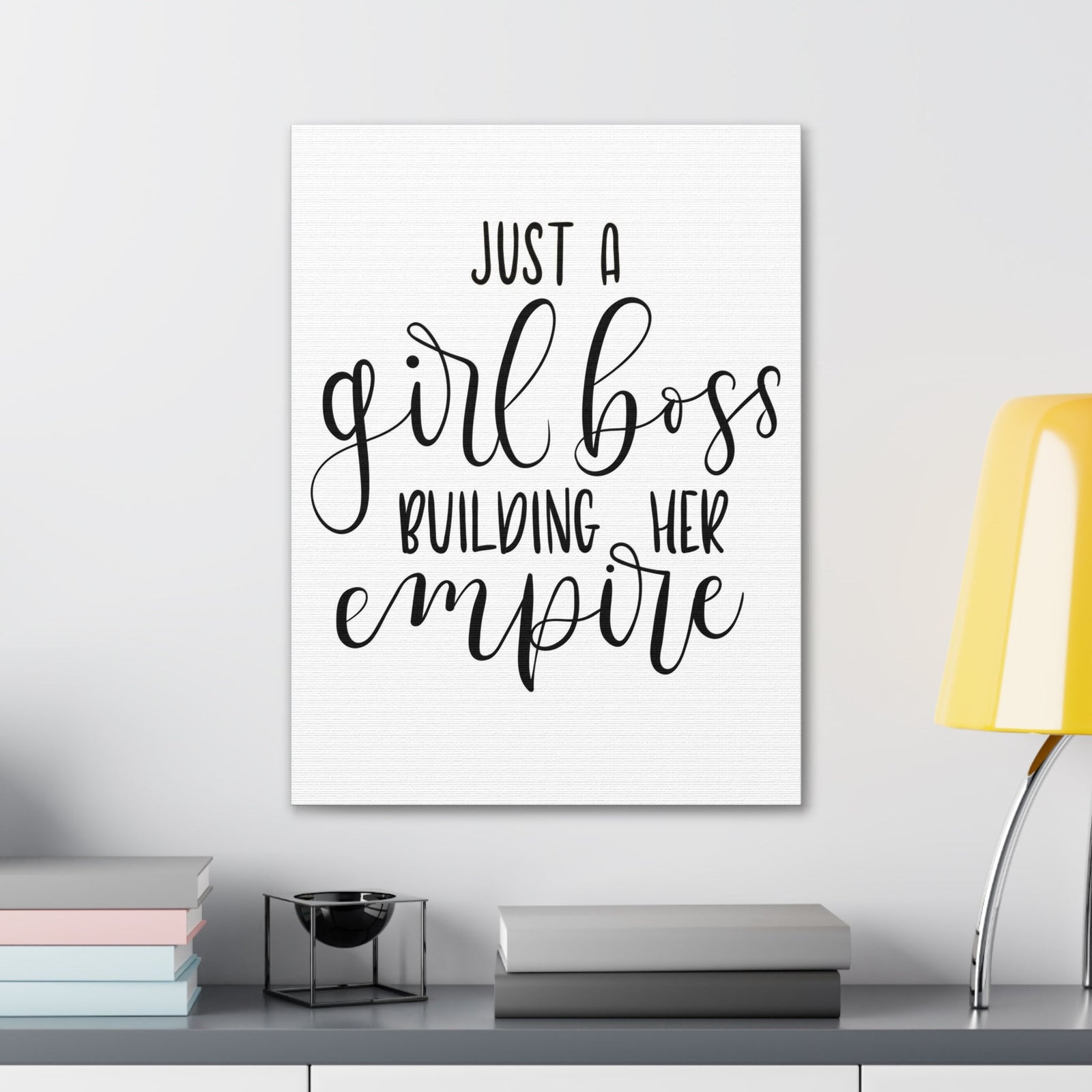 Scripture Walls Inspirational Wall Art Girl Boss Building Empire Motivation Wall Decor for Home Office Gym Inspiring Success Quote Print Ready to Hang Unframed-Express Your Love Gifts