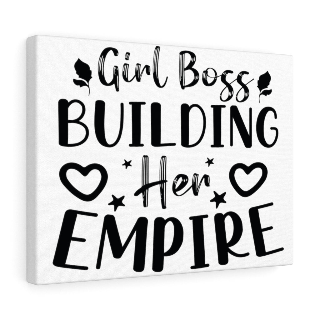 Scripture Walls Inspirational Wall Art Girl Boss Building Her Empire Wall Art Motivation Wall Decor for Home Office Gym Inspiring Success Quote Print Ready to Hang Unframed-Express Your Love Gifts