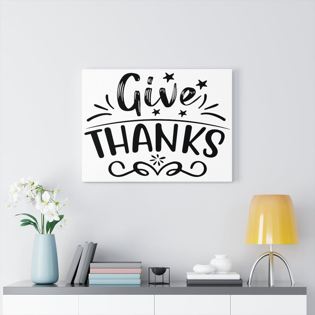 Scripture Walls Inspirational Wall Art Give Thanks Plain Wall Art Motivation Wall Decor for Home Office Gym Inspiring Success Quote Print Ready to Hang Unframed-Express Your Love Gifts