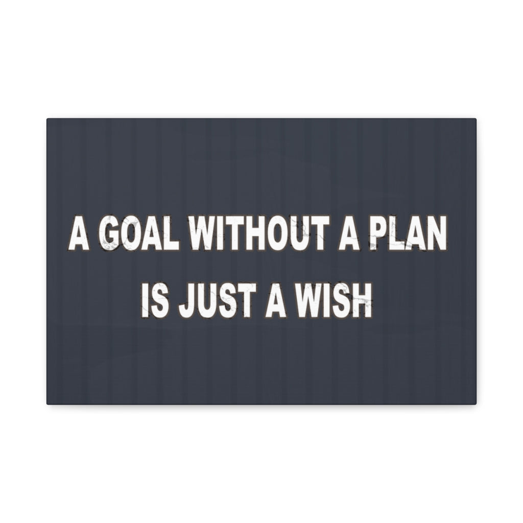 Scripture Walls Inspirational Wall Art Goal Without A Plan Motivation Wall Decor for Home Office Gym Inspiring Success Quote Print Ready to Hang Unframed-Express Your Love Gifts