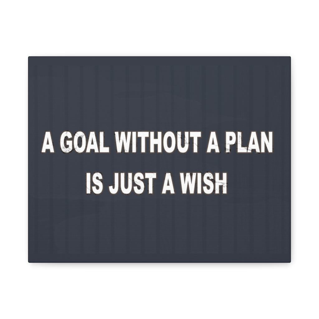 Scripture Walls Inspirational Wall Art Goal Without A Plan Motivation Wall Decor for Home Office Gym Inspiring Success Quote Print Ready to Hang Unframed-Express Your Love Gifts
