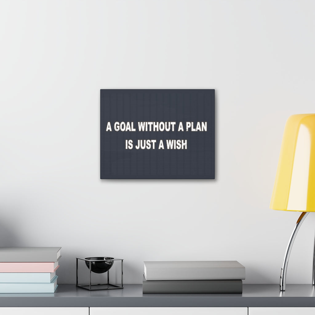 Scripture Walls Inspirational Wall Art Goal Without A Plan Motivation Wall Decor for Home Office Gym Inspiring Success Quote Print Ready to Hang Unframed-Express Your Love Gifts