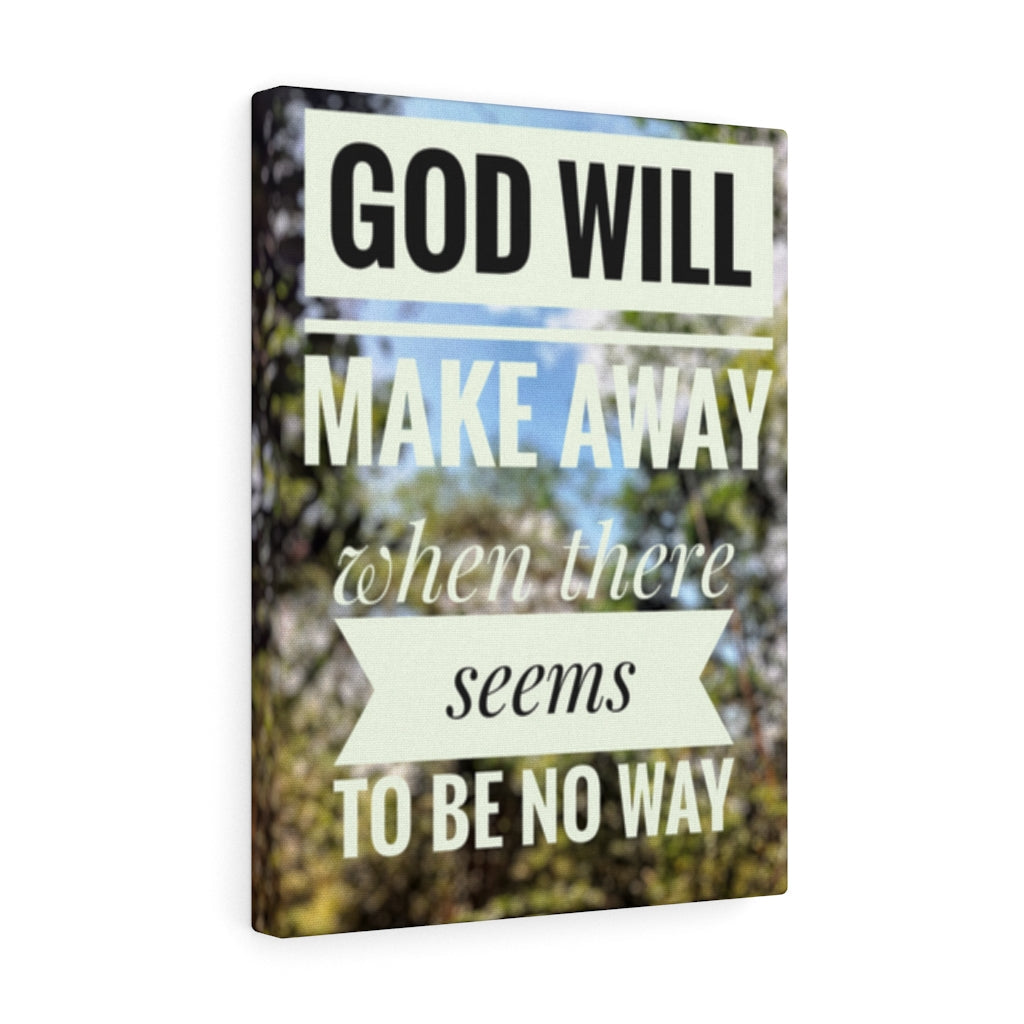 Scripture Walls Inspirational Wall Art God Will Make Away Motivational Print Ready to Hang Artwork Unframed-Express Your Love Gifts