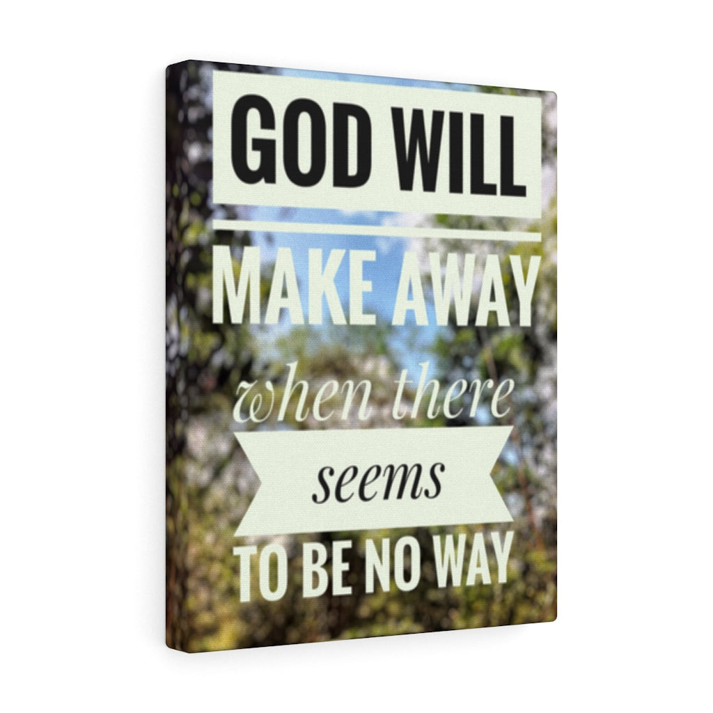 Scripture Walls Inspirational Wall Art God Will Make Away Motivational Print Ready to Hang Artwork Unframed-Express Your Love Gifts
