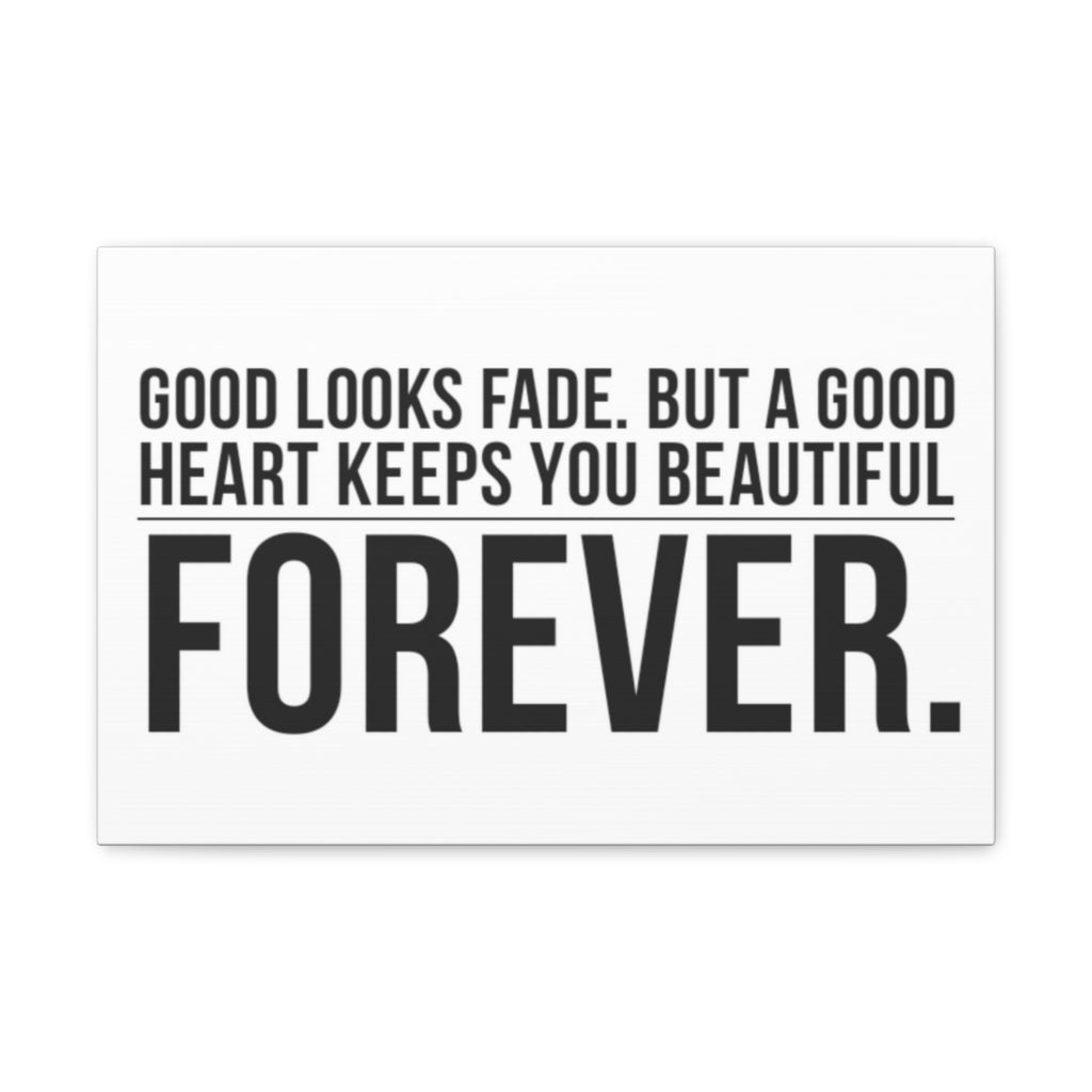 Scripture Walls Inspirational Wall Art Good Heart Keeps Beautiful Motivation Wall Decor for Home Office Gym Inspiring Success Quote Print Ready to Hang Unframed-Express Your Love Gifts