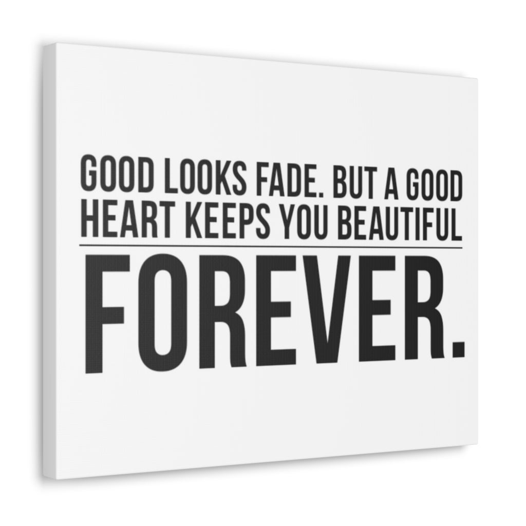 Scripture Walls Inspirational Wall Art Good Heart Keeps Beautiful Motivation Wall Decor for Home Office Gym Inspiring Success Quote Print Ready to Hang Unframed-Express Your Love Gifts