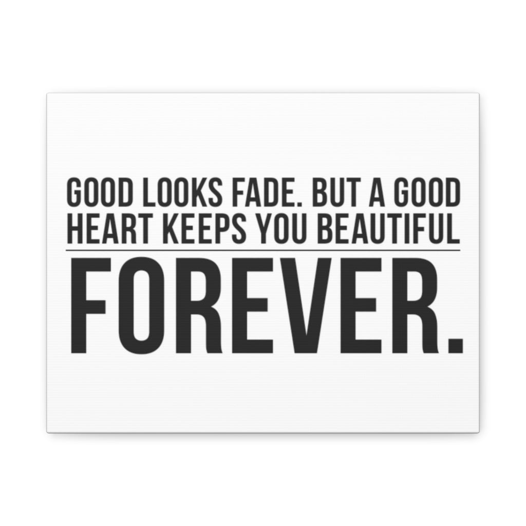 Scripture Walls Inspirational Wall Art Good Heart Keeps Beautiful Motivation Wall Decor for Home Office Gym Inspiring Success Quote Print Ready to Hang Unframed-Express Your Love Gifts