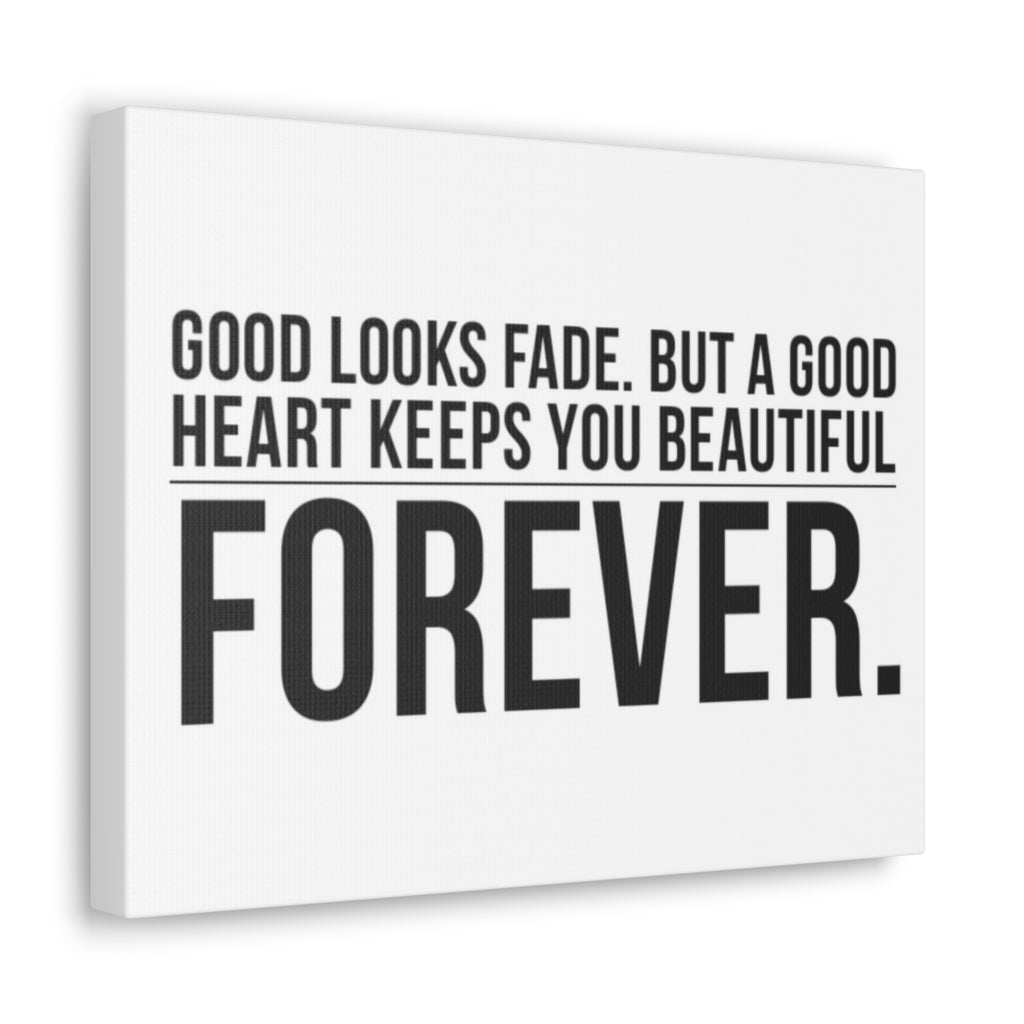 Scripture Walls Inspirational Wall Art Good Heart Keeps Beautiful Motivation Wall Decor for Home Office Gym Inspiring Success Quote Print Ready to Hang Unframed-Express Your Love Gifts