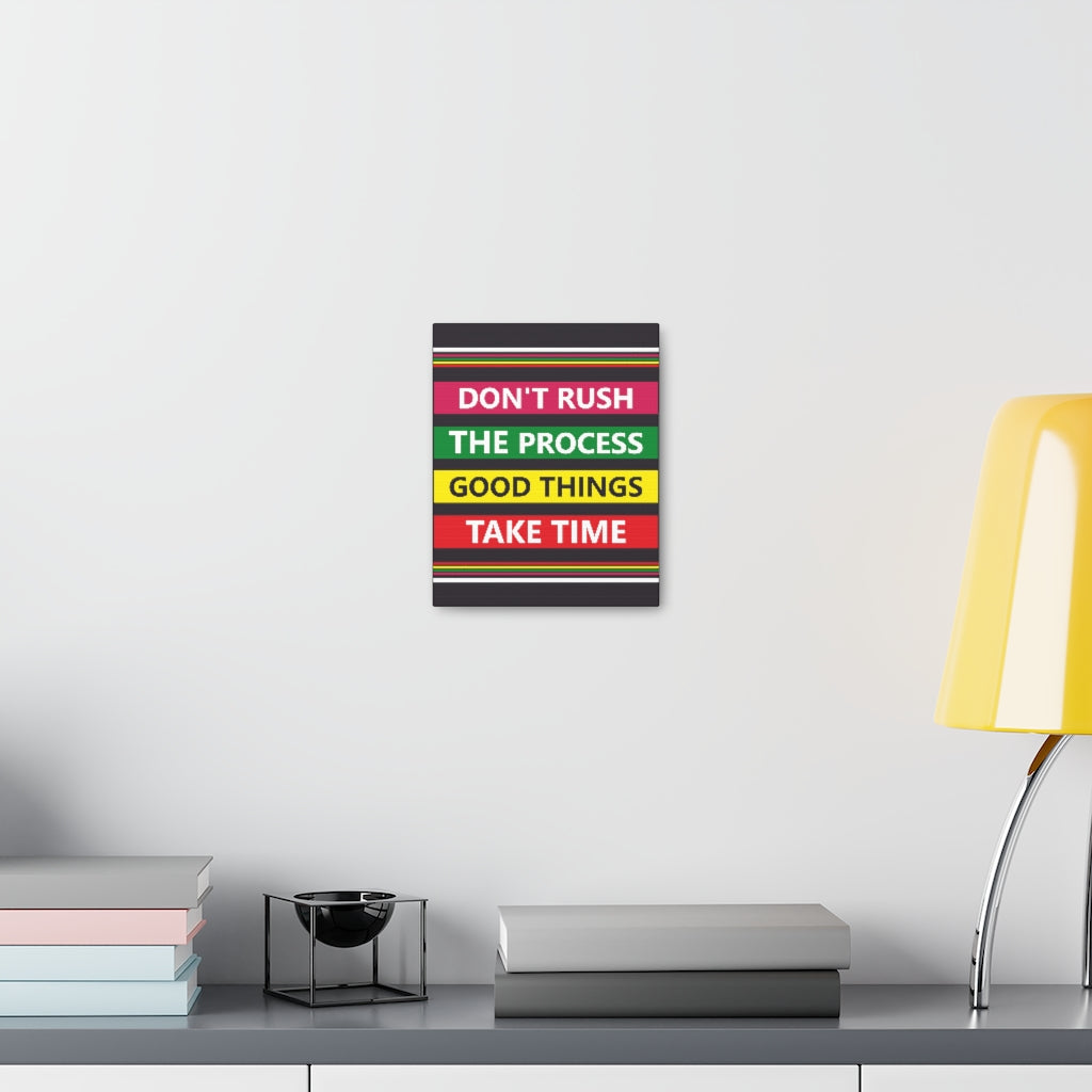 Scripture Walls Inspirational Wall Art Good Things Take Time Motivation Wall Decor for Home Office Gym Inspiring Success Quote Print Ready to Hang Unframed-Express Your Love Gifts