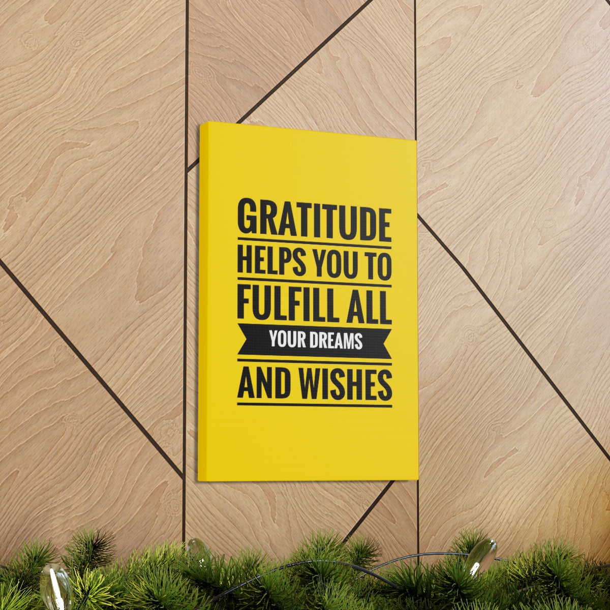 Scripture Walls Inspirational Wall Art Gratitude Fulfill Your Dreams Motivation Wall Decor for Home Office Gym Inspiring Success Quote Print Ready to Hang Unframed-Express Your Love Gifts