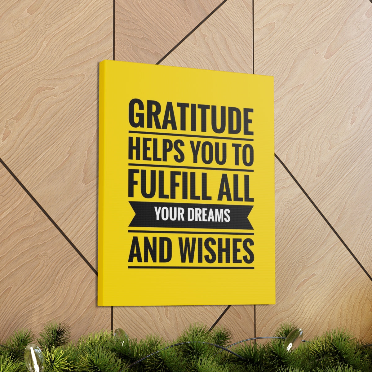 Scripture Walls Inspirational Wall Art Gratitude Fulfill Your Dreams Motivation Wall Decor for Home Office Gym Inspiring Success Quote Print Ready to Hang Unframed-Express Your Love Gifts