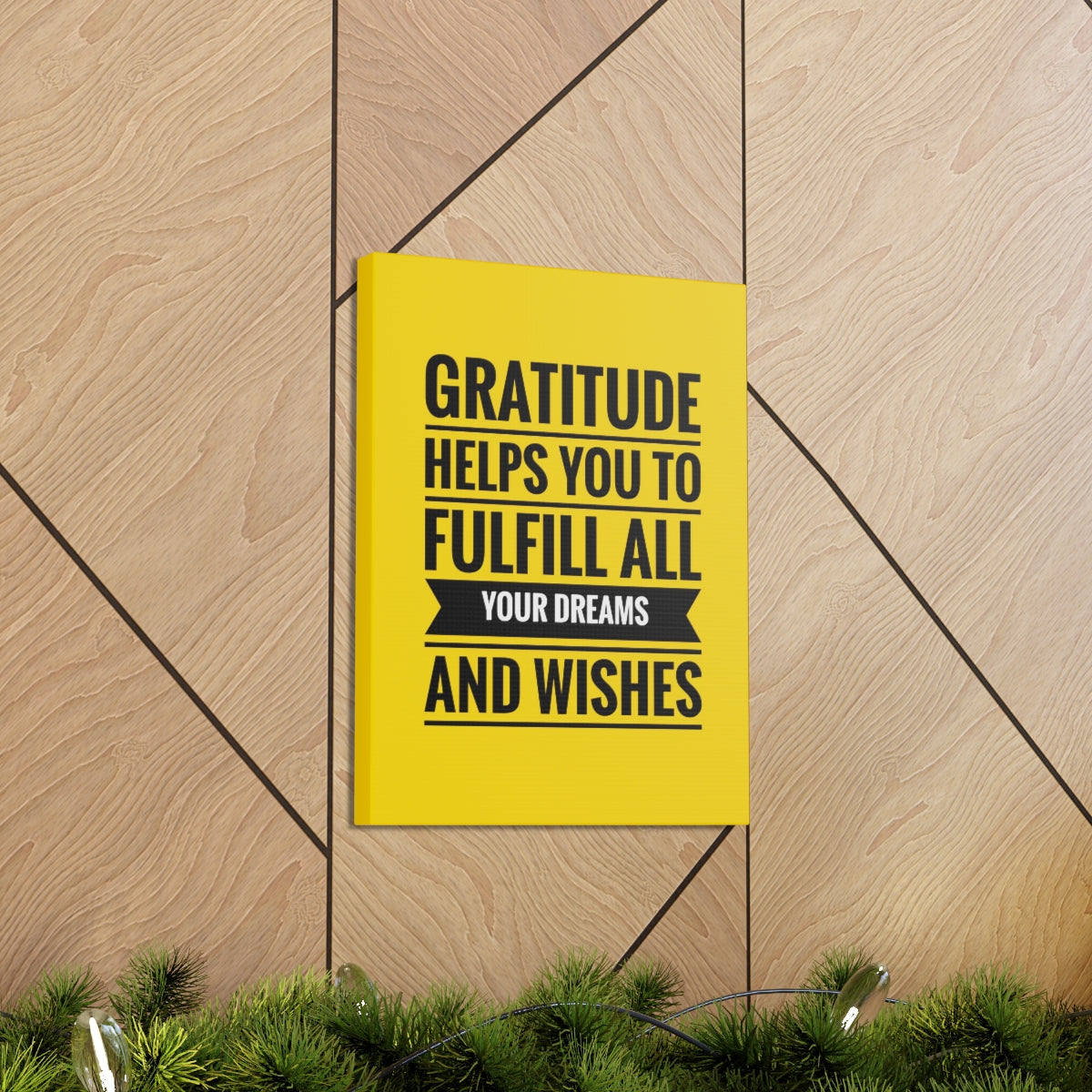 Scripture Walls Inspirational Wall Art Gratitude Fulfill Your Dreams Motivation Wall Decor for Home Office Gym Inspiring Success Quote Print Ready to Hang Unframed-Express Your Love Gifts