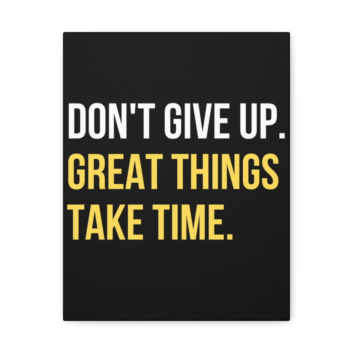 Scripture Walls Inspirational Wall Art Great Things Take Time Plain Motivation Wall Decor for Home Office Gym Inspiring Success Quote Print Ready to Hang Unframed-Express Your Love Gifts