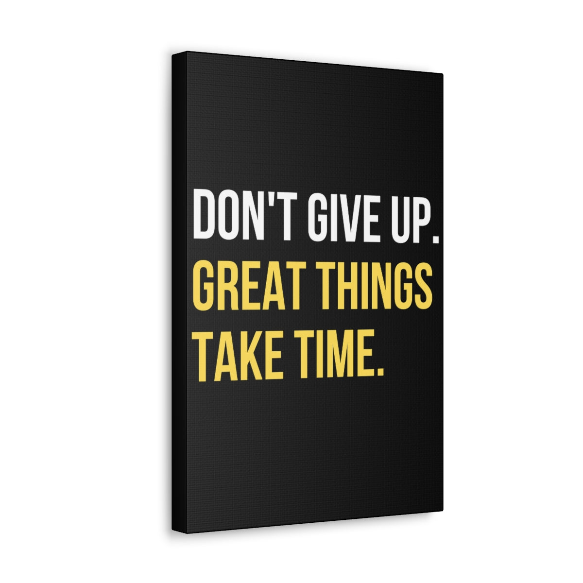 Scripture Walls Inspirational Wall Art Great Things Take Time Plain Motivation Wall Decor for Home Office Gym Inspiring Success Quote Print Ready to Hang Unframed-Express Your Love Gifts
