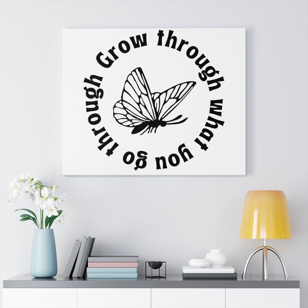 Scripture Walls Inspirational Wall Art Grow Through Wall Art Motivation Wall Decor for Home Office Gym Inspiring Success Quote Print Ready to Hang Unframed-Express Your Love Gifts