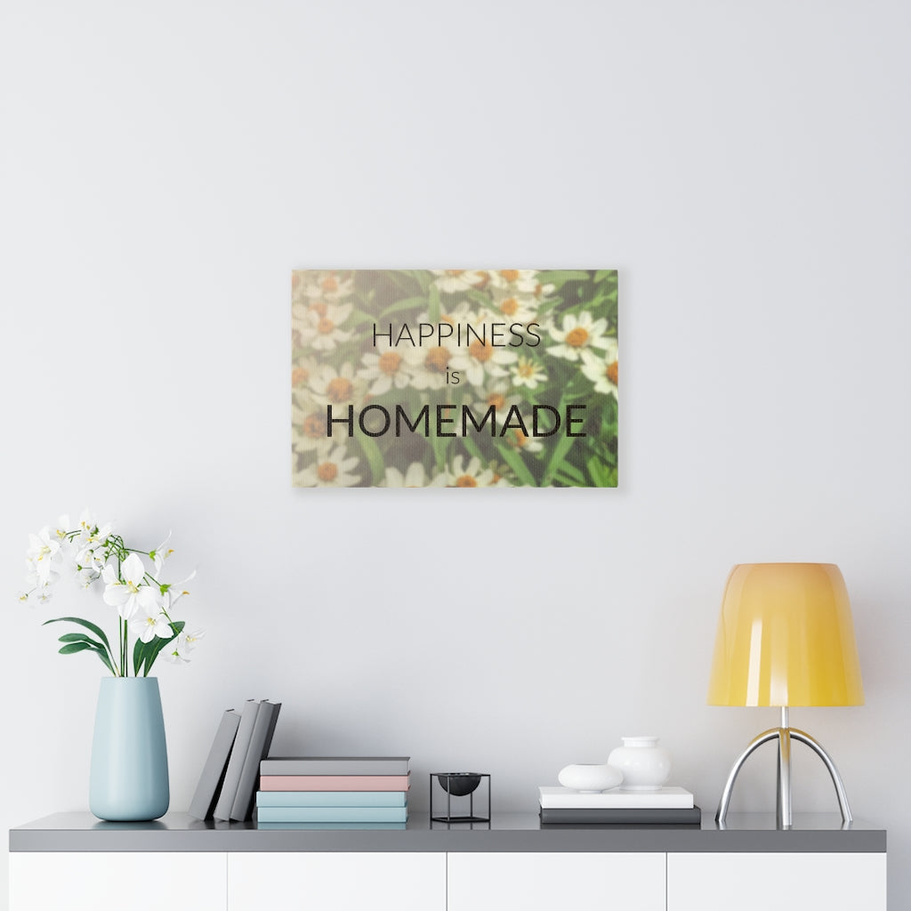 Scripture Walls Inspirational Wall Art Happiness Is Homemade Motivational Print Ready to Hang Artwork Unframed-Express Your Love Gifts