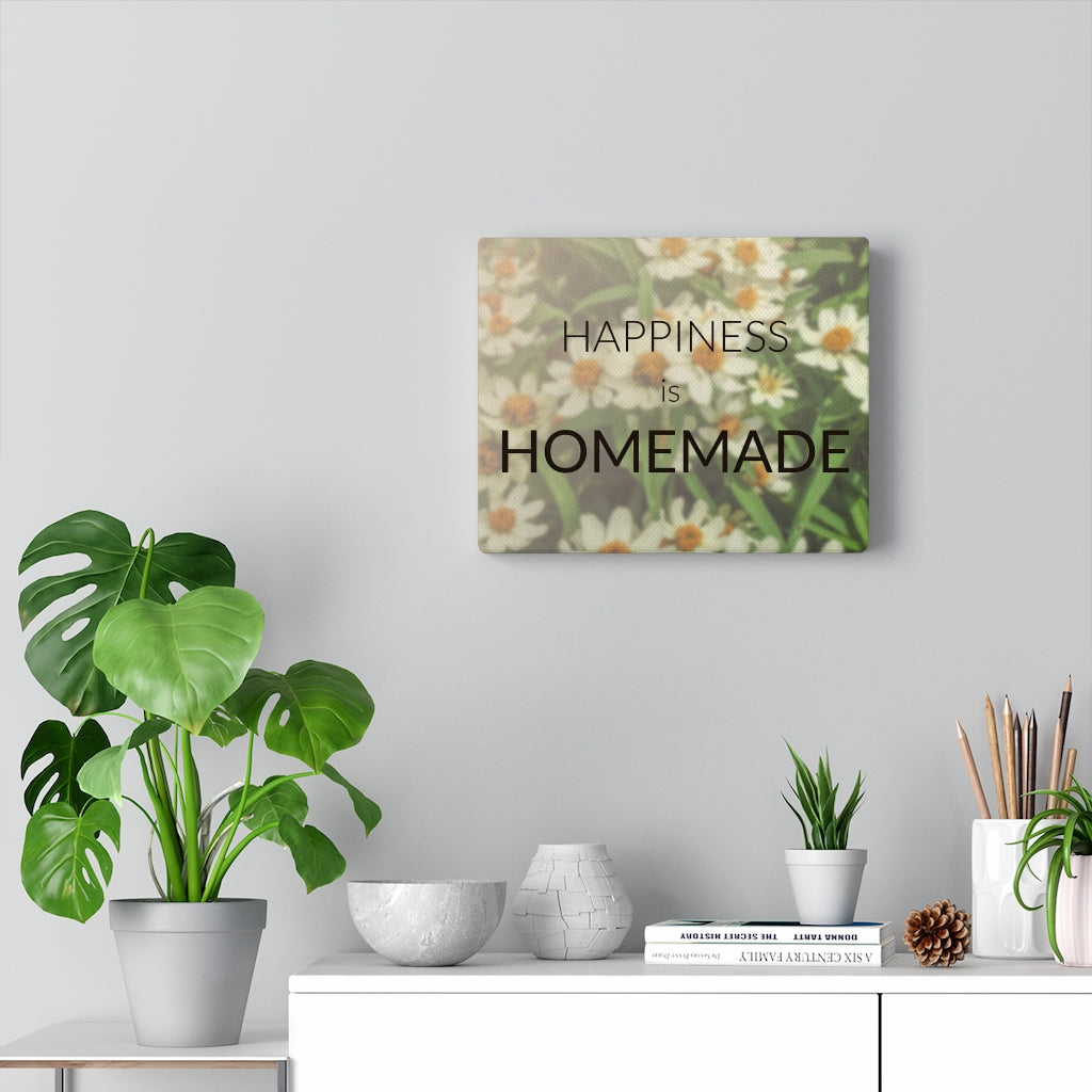 Scripture Walls Inspirational Wall Art Happiness Is Homemade Motivational Print Ready to Hang Artwork Unframed-Express Your Love Gifts
