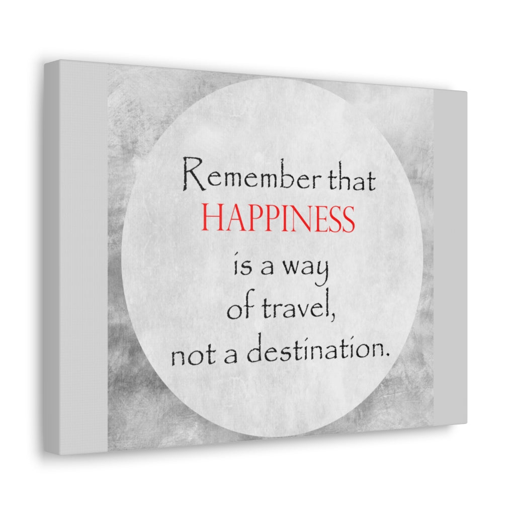Scripture Walls Inspirational Wall Art Happiness of Travel Motivation Wall Decor for Home Office Gym Inspiring Success Quote Print Ready to Hang Unframed-Express Your Love Gifts