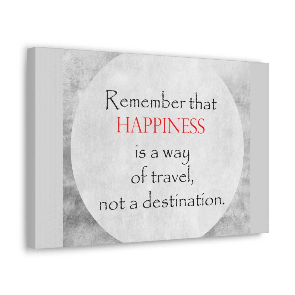 Scripture Walls Inspirational Wall Art Happiness of Travel Motivation Wall Decor for Home Office Gym Inspiring Success Quote Print Ready to Hang Unframed-Express Your Love Gifts