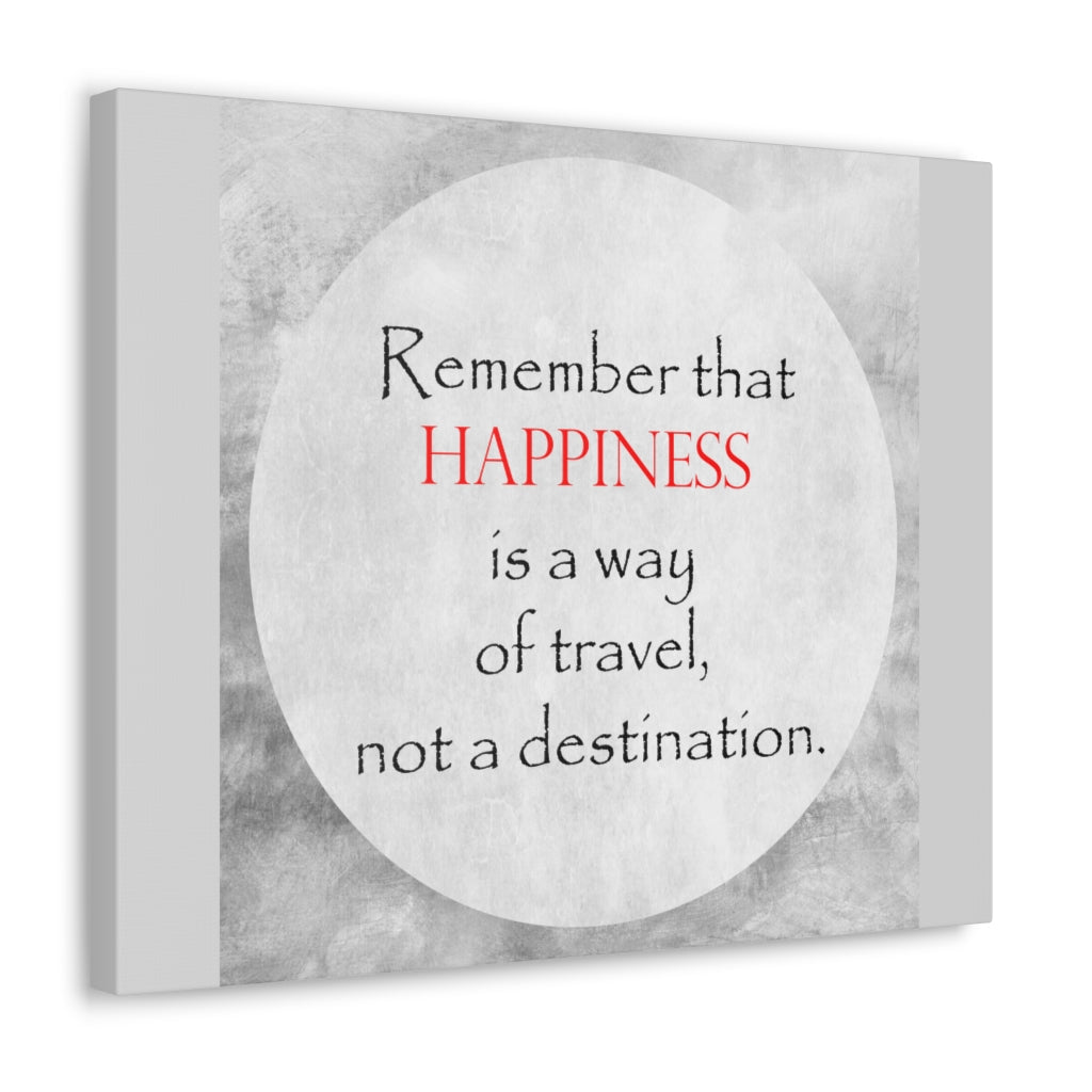 Scripture Walls Inspirational Wall Art Happiness of Travel Motivation Wall Decor for Home Office Gym Inspiring Success Quote Print Ready to Hang Unframed-Express Your Love Gifts