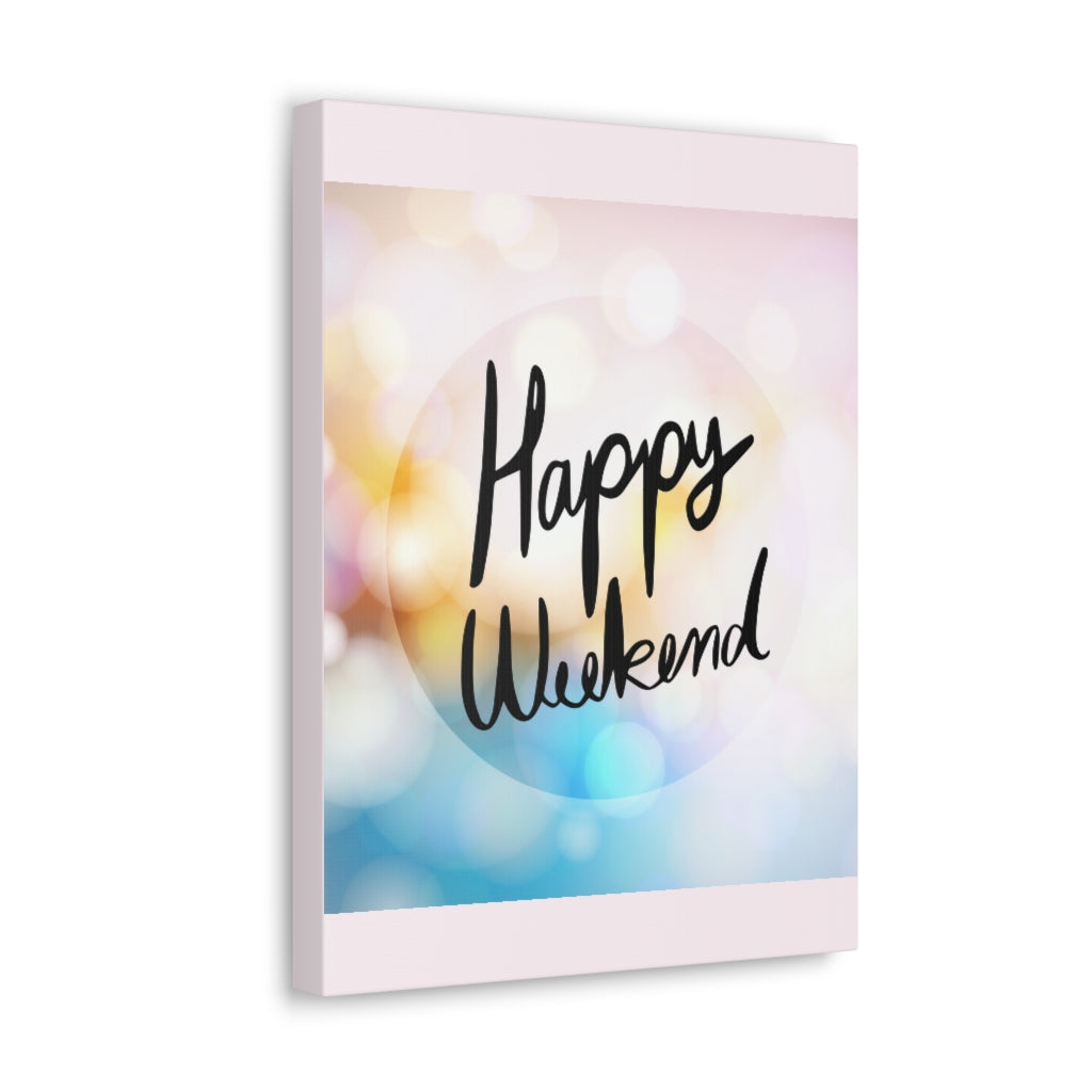 Scripture Walls Inspirational Wall Art Happy Weekend Motivation Wall Decor for Home Office Gym Inspiring Success Quote Print Ready to Hang Unframed-Express Your Love Gifts