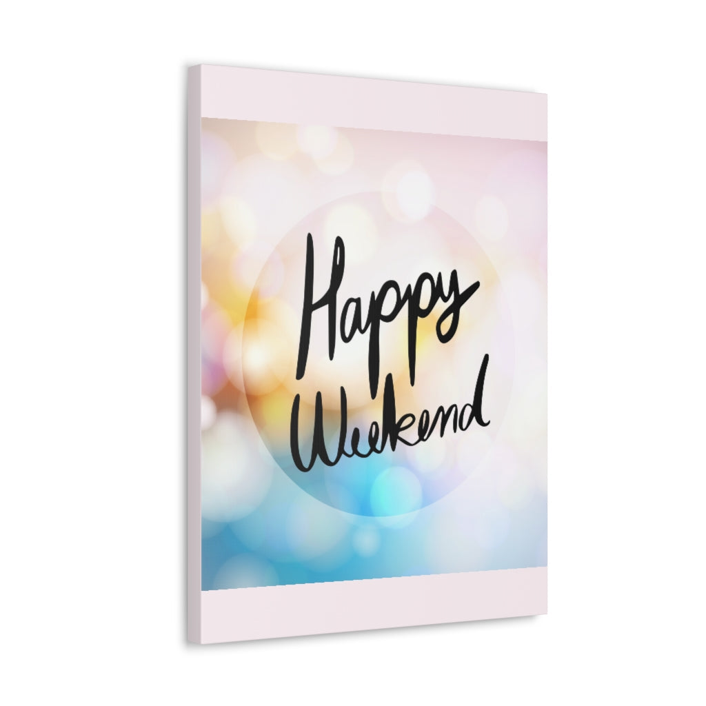 Scripture Walls Inspirational Wall Art Happy Weekend Motivation Wall Decor for Home Office Gym Inspiring Success Quote Print Ready to Hang Unframed-Express Your Love Gifts