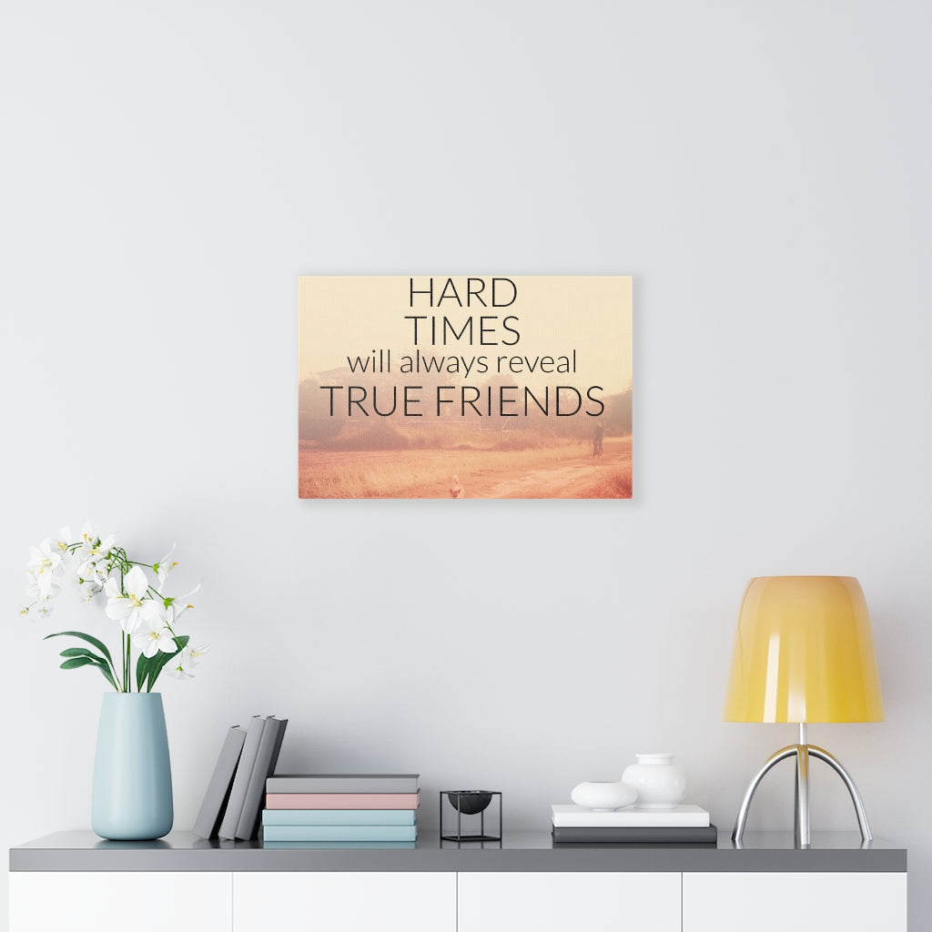 Scripture Walls Inspirational Wall Art Hard Times Will Always Reveal Motivational Print Ready to Hang Artwork Unframed-Express Your Love Gifts