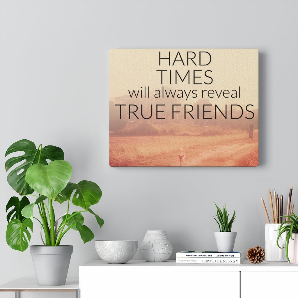 Scripture Walls Inspirational Wall Art Hard Times Will Always Reveal Motivational Print Ready to Hang Artwork Unframed-Express Your Love Gifts