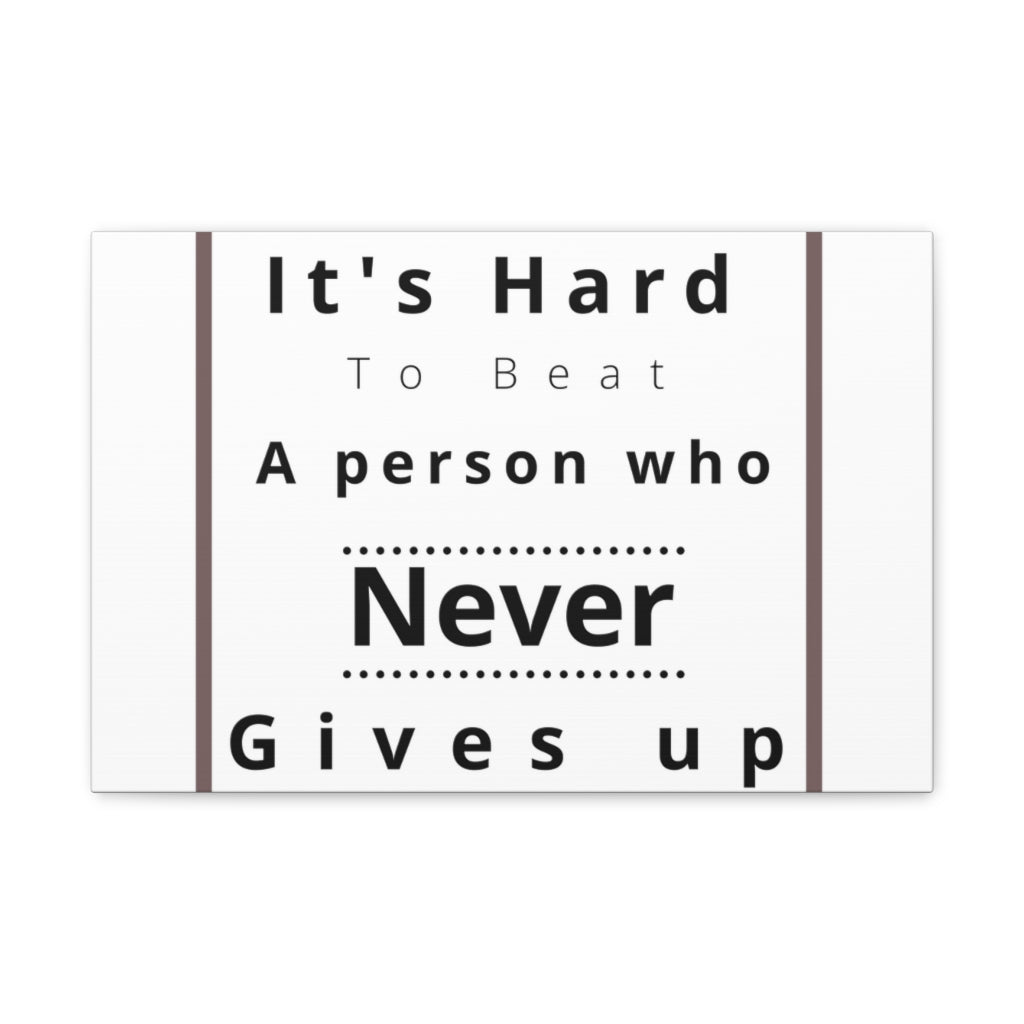 Scripture Walls Inspirational Wall Art Hard To Beat Person Motivation Wall Decor for Home Office Gym Inspiring Success Quote Print Ready to Hang Unframed-Express Your Love Gifts