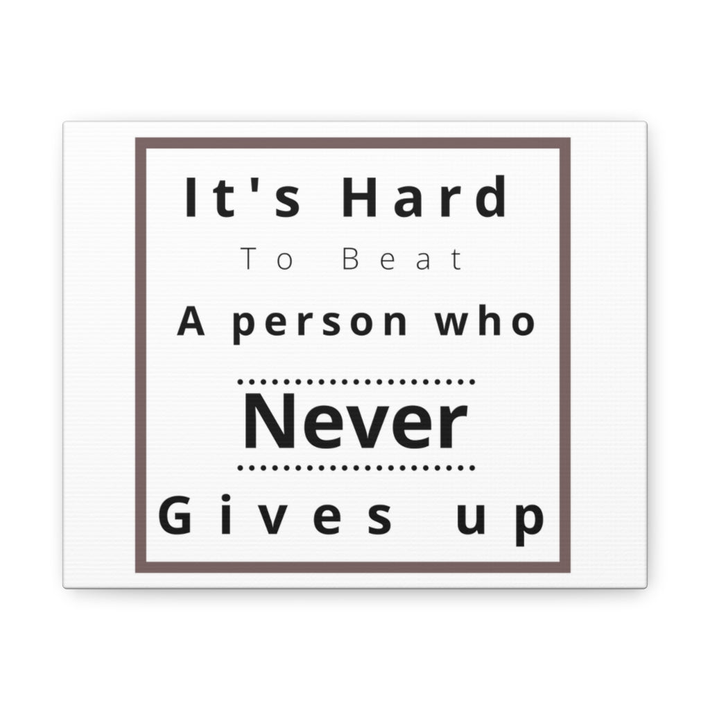 Scripture Walls Inspirational Wall Art Hard To Beat Person Motivation Wall Decor for Home Office Gym Inspiring Success Quote Print Ready to Hang Unframed-Express Your Love Gifts