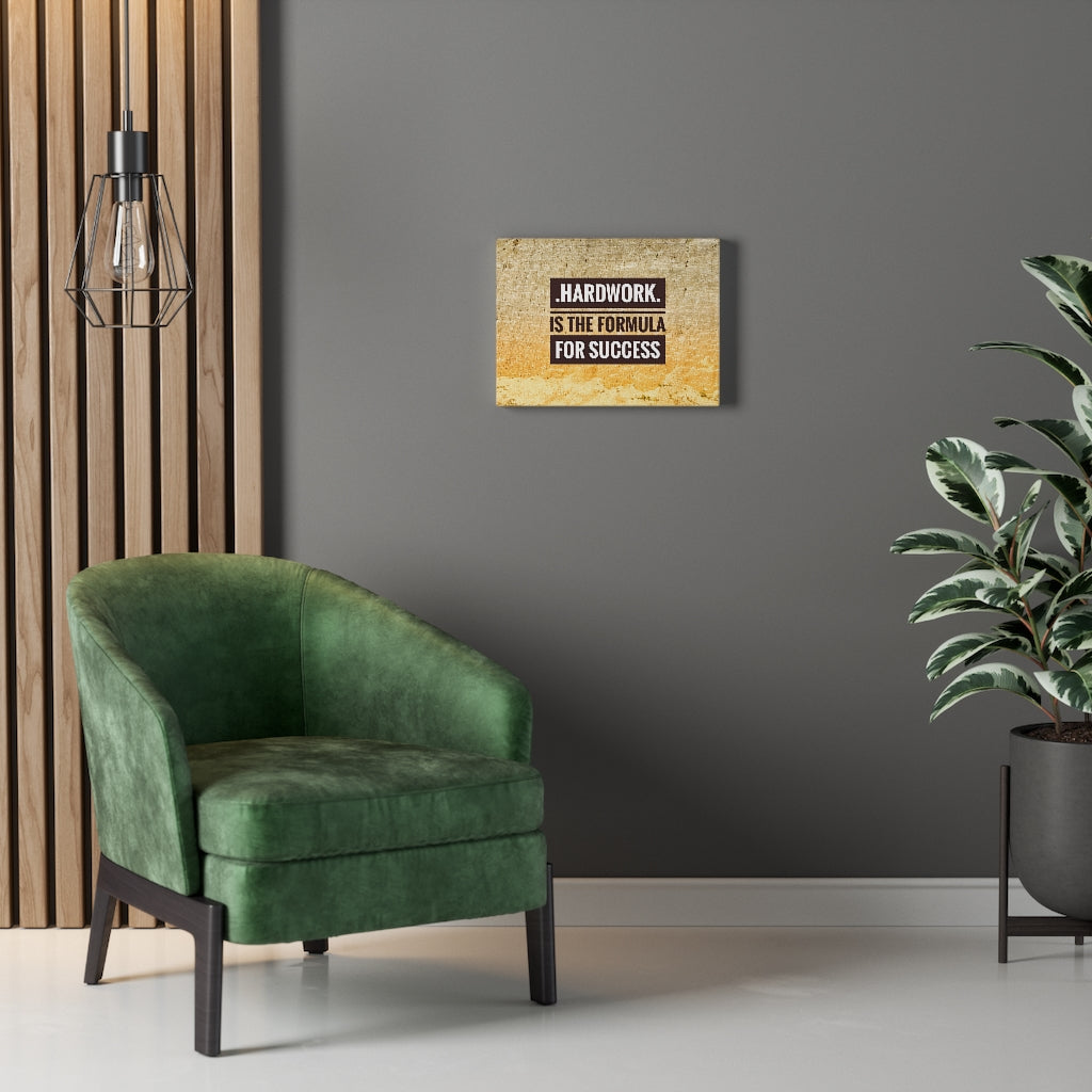 Scripture Walls Inspirational Wall Art Hard Work Is The Formula For Success Motivational Print Ready to Hang Artwork Unframed-Express Your Love Gifts