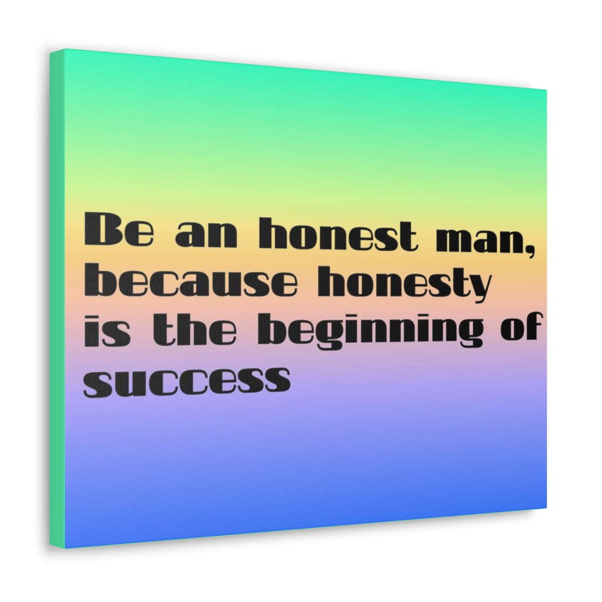 Scripture Walls Inspirational Wall Art Honesty Is Beginning Of Success Motivation Wall Decor for Home Office Gym Inspiring Success Quote Print Ready to Hang Unframed-Express Your Love Gifts