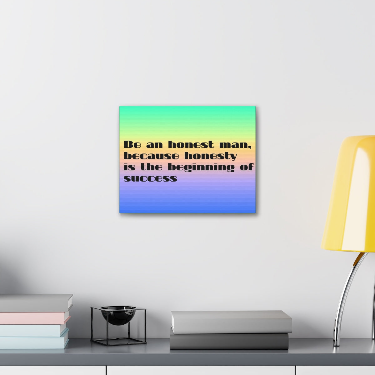 Scripture Walls Inspirational Wall Art Honesty Is Beginning Of Success Motivation Wall Decor for Home Office Gym Inspiring Success Quote Print Ready to Hang Unframed-Express Your Love Gifts
