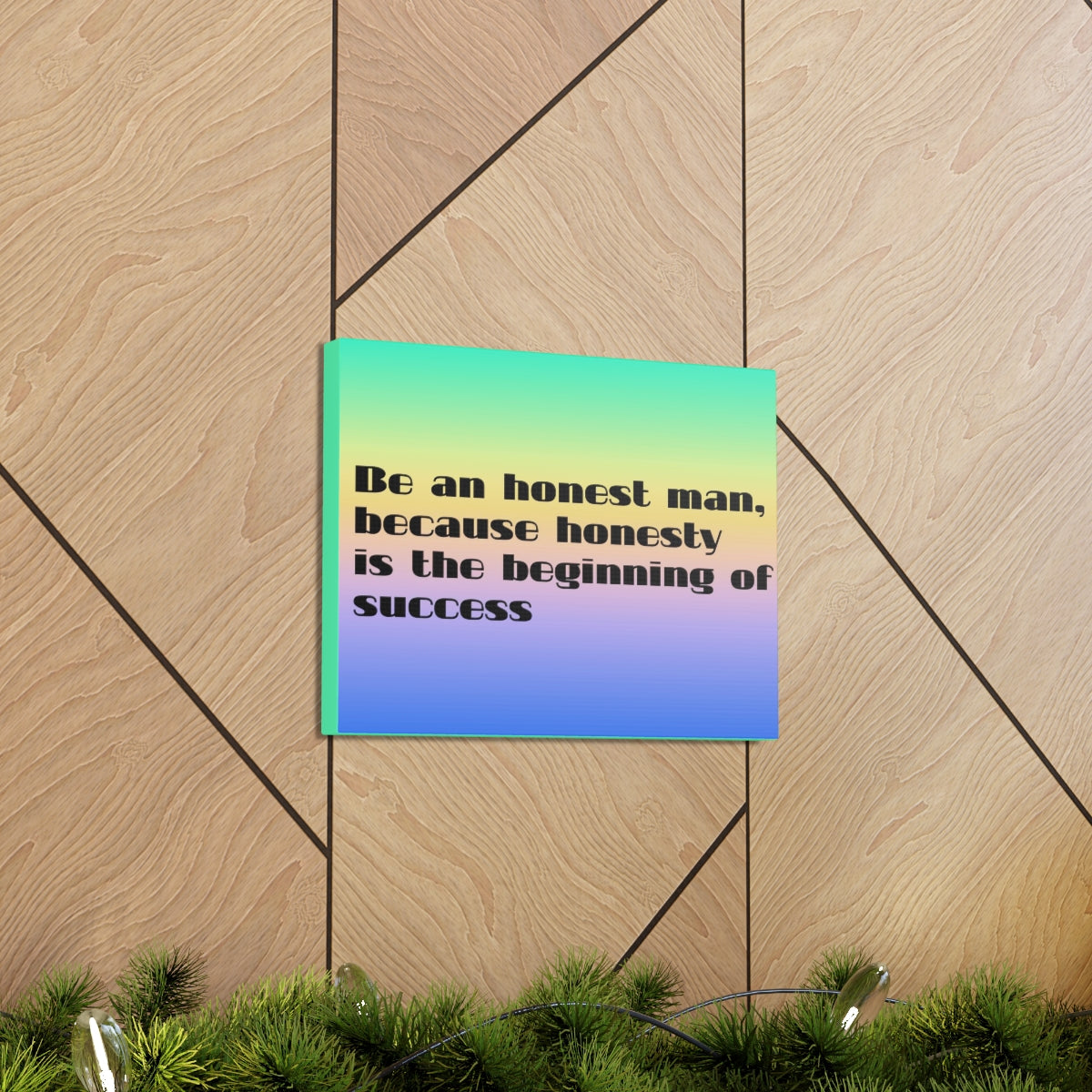 Scripture Walls Inspirational Wall Art Honesty Is Beginning Of Success Motivation Wall Decor for Home Office Gym Inspiring Success Quote Print Ready to Hang Unframed-Express Your Love Gifts