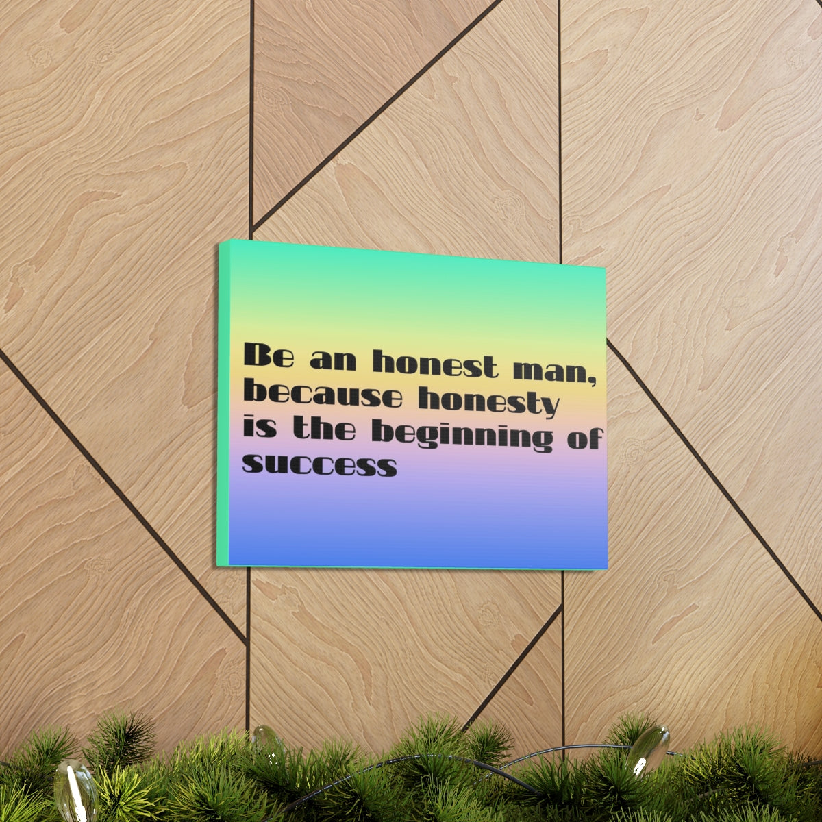 Scripture Walls Inspirational Wall Art Honesty Is Beginning Of Success Motivation Wall Decor for Home Office Gym Inspiring Success Quote Print Ready to Hang Unframed-Express Your Love Gifts