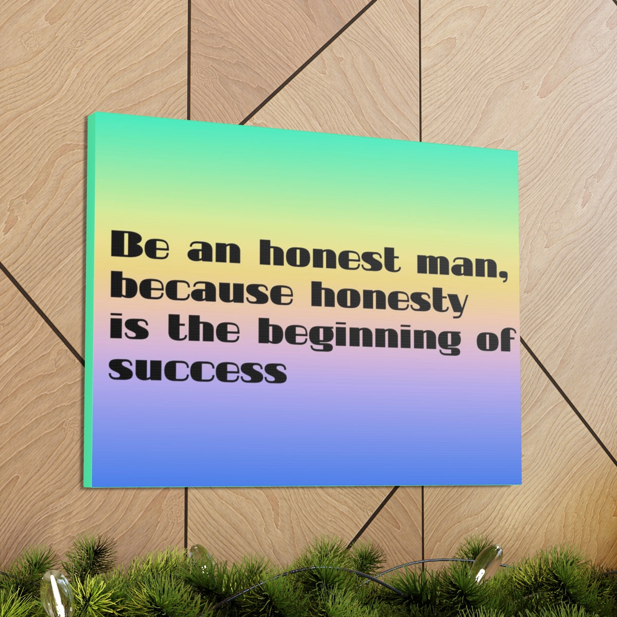 Scripture Walls Inspirational Wall Art Honesty Is Beginning Of Success Motivation Wall Decor for Home Office Gym Inspiring Success Quote Print Ready to Hang Unframed-Express Your Love Gifts