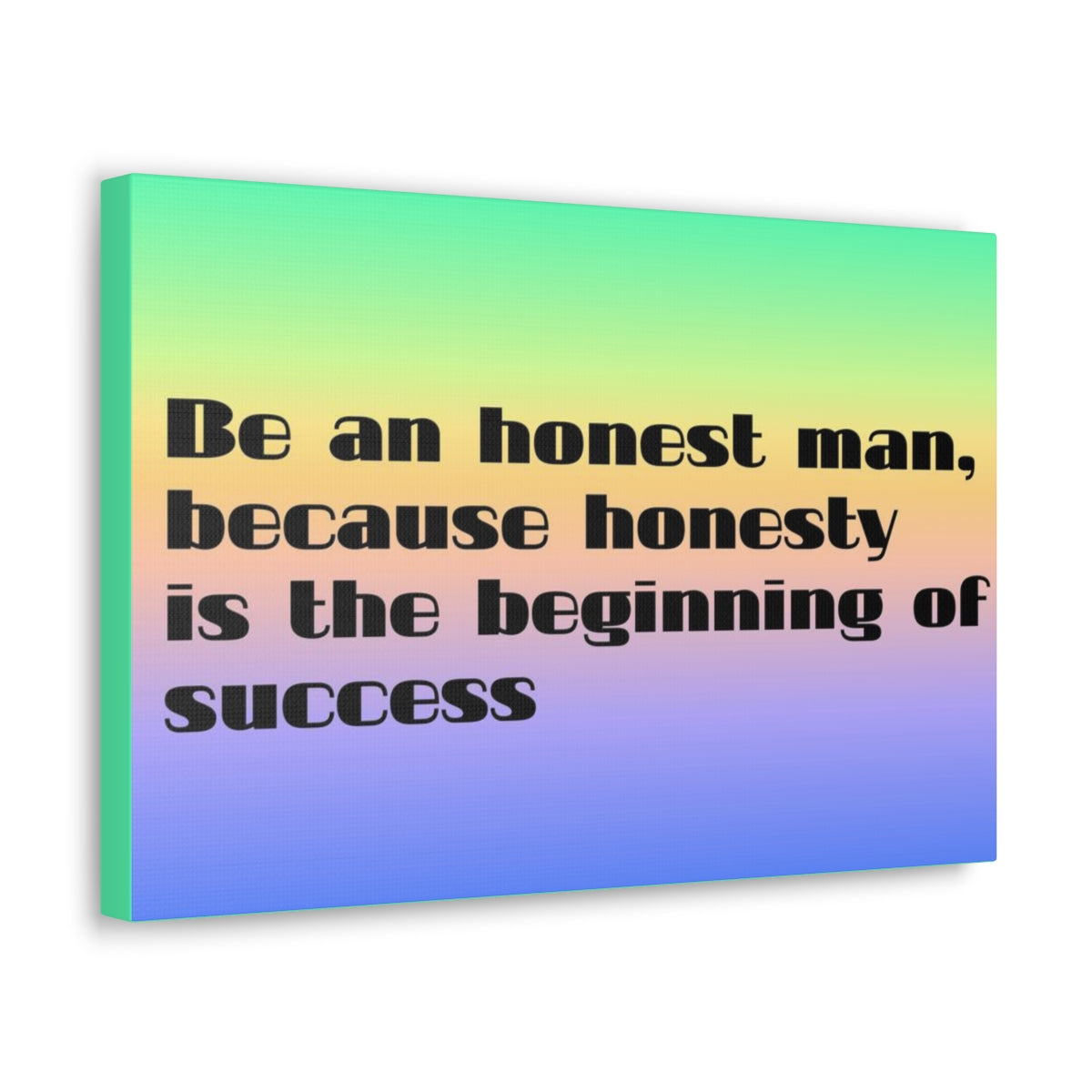 Scripture Walls Inspirational Wall Art Honesty Is Beginning Of Success Motivation Wall Decor for Home Office Gym Inspiring Success Quote Print Ready to Hang Unframed-Express Your Love Gifts