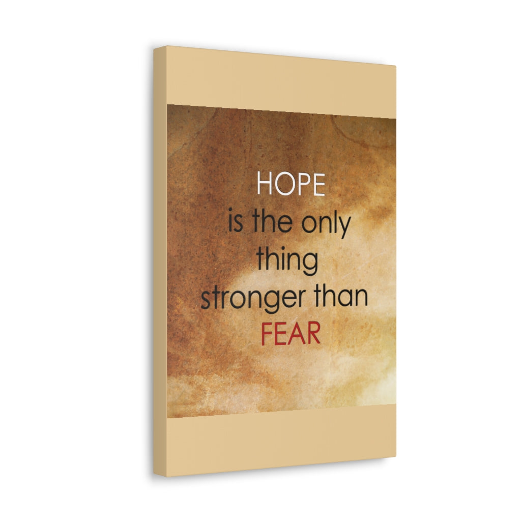 Scripture Walls Inspirational Wall Art Hope Stronger Than Fear Motivation Wall Decor for Home Office Gym Inspiring Success Quote Print Ready to Hang Unframed-Express Your Love Gifts