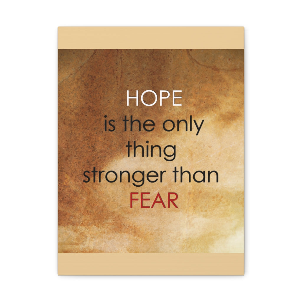 Scripture Walls Inspirational Wall Art Hope Stronger Than Fear Motivation Wall Decor for Home Office Gym Inspiring Success Quote Print Ready to Hang Unframed-Express Your Love Gifts