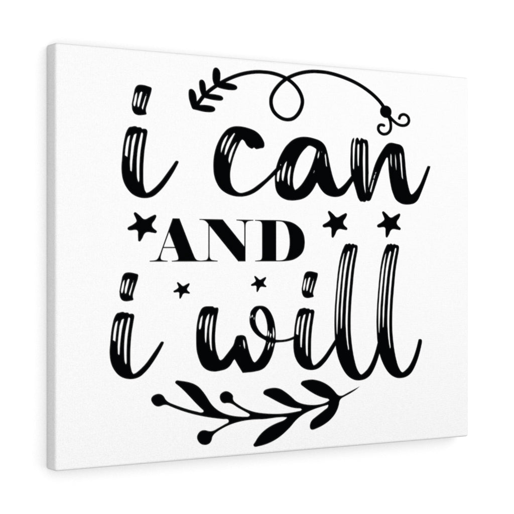 Scripture Walls Inspirational Wall Art I Can And I Will Wall Art Motivation Wall Decor for Home Office Gym Inspiring Success Quote Print Ready to Hang Unframed-Express Your Love Gifts
