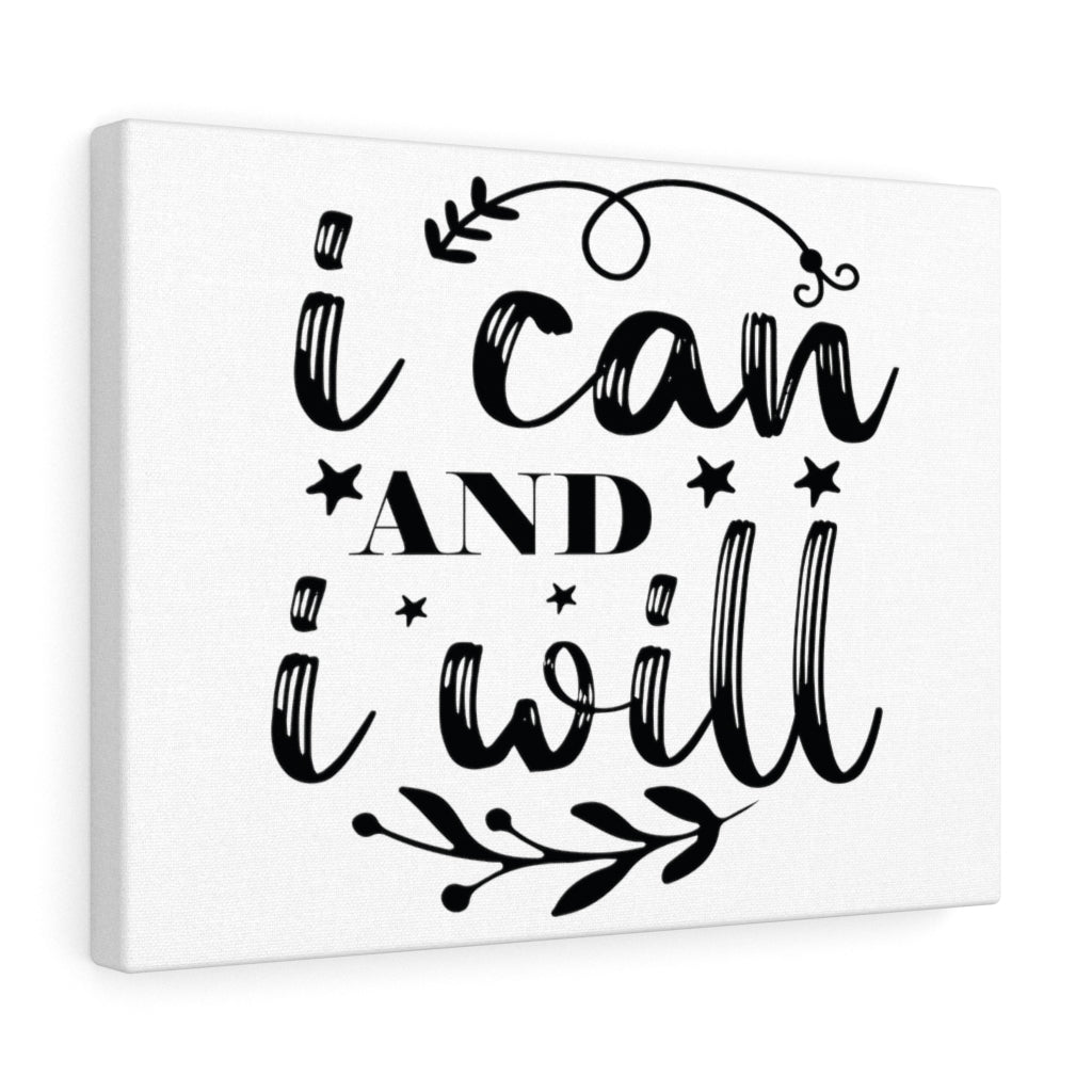 Scripture Walls Inspirational Wall Art I Can And I Will Wall Art Motivation Wall Decor for Home Office Gym Inspiring Success Quote Print Ready to Hang Unframed-Express Your Love Gifts