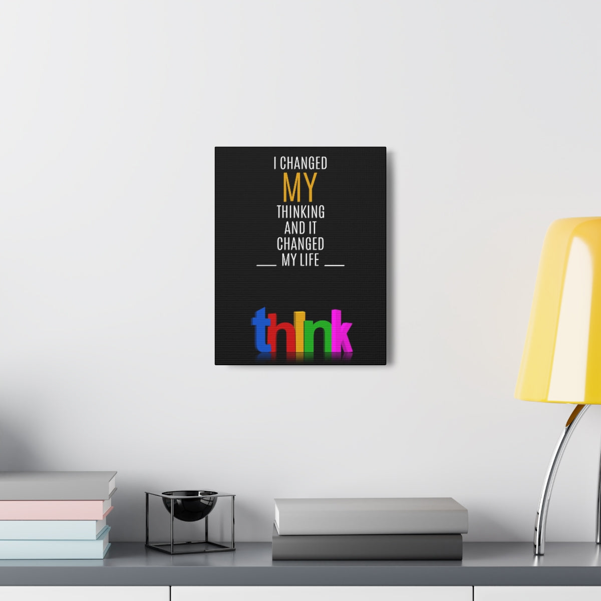Scripture Walls Inspirational Wall Art I Changed My Thinking Motivation Wall Decor for Home Office Gym Inspiring Success Quote Print Ready to Hang Unframed-Express Your Love Gifts