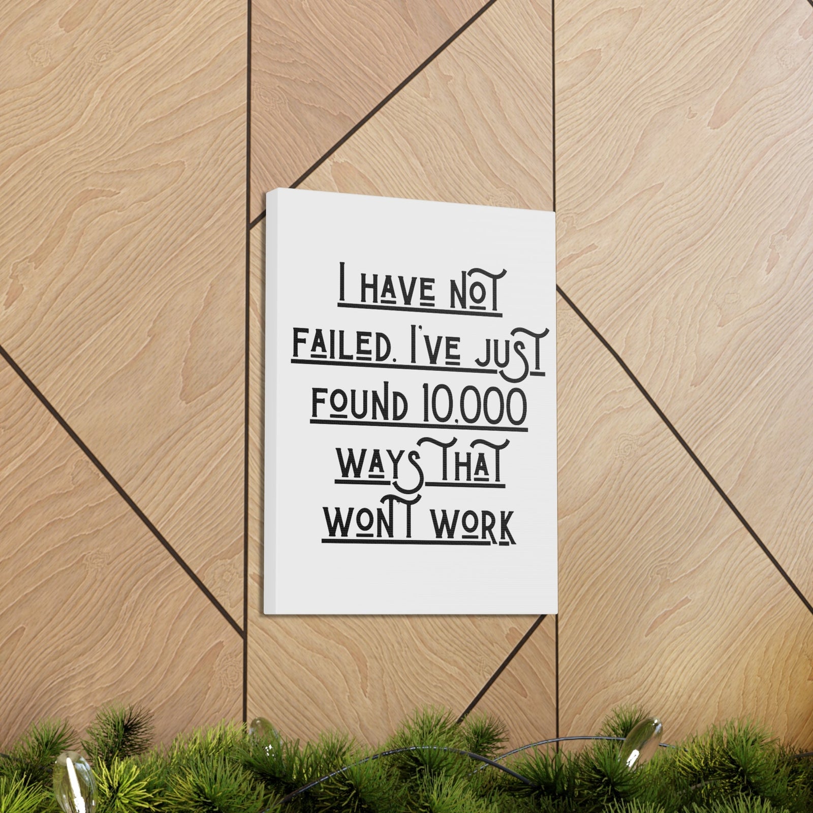Scripture Walls Inspirational Wall Art I Have Not Failed 1 Corinthians 1:9 Motivation Wall Decor for Home Office Gym Inspiring Success Quote Print Ready to Hang Unframed-Express Your Love Gifts