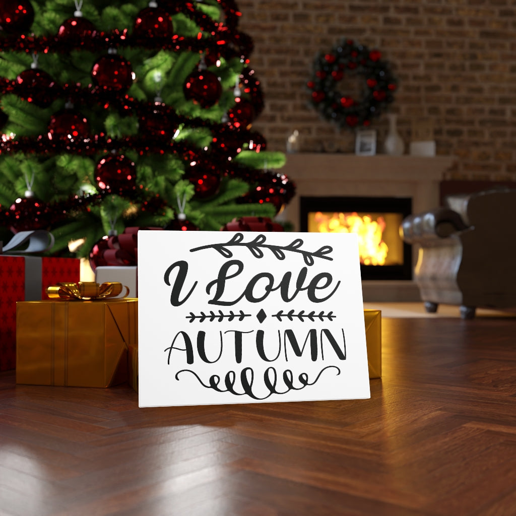 Scripture Walls Inspirational Wall Art I Love Autumn Wall Art Motivation Wall Decor for Home Office Gym Inspiring Success Quote Print Ready to Hang Unframed-Express Your Love Gifts