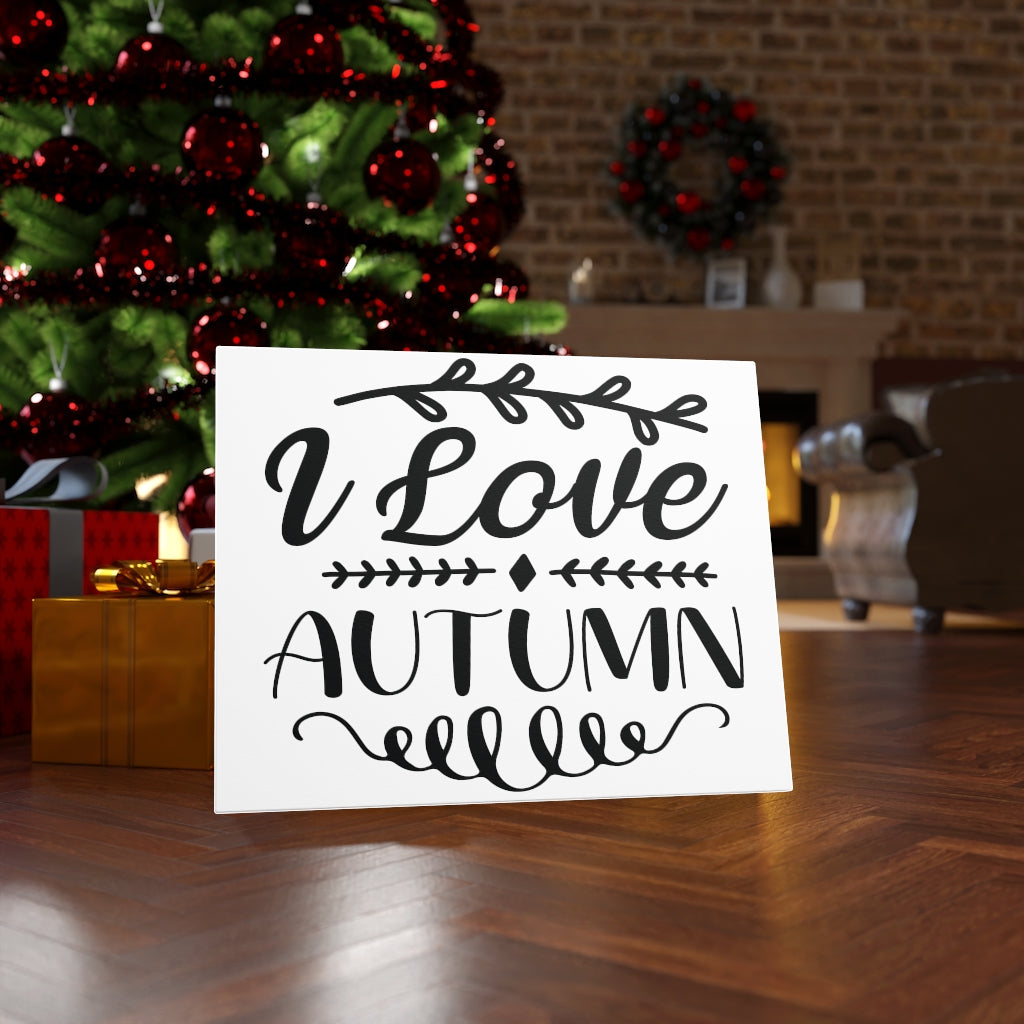 Scripture Walls Inspirational Wall Art I Love Autumn Wall Art Motivation Wall Decor for Home Office Gym Inspiring Success Quote Print Ready to Hang Unframed-Express Your Love Gifts