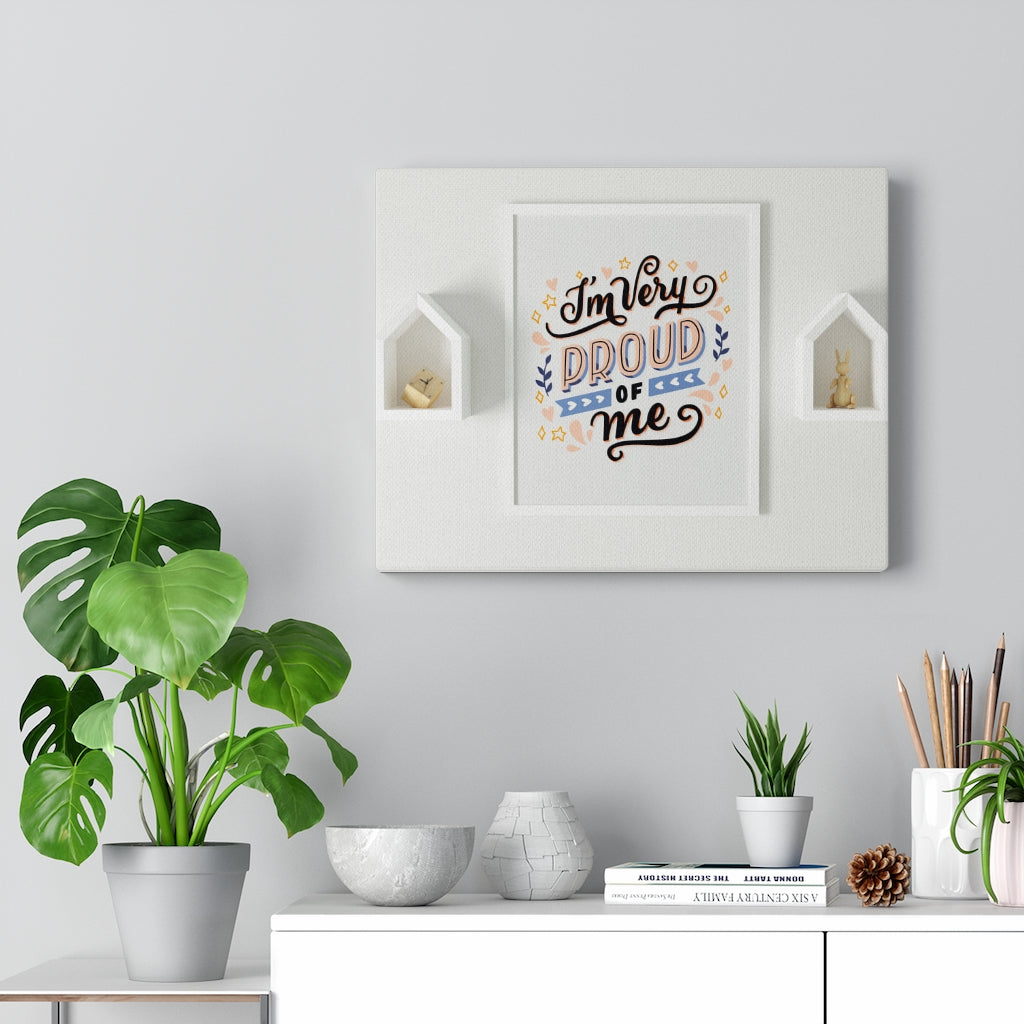 Scripture Walls Inspirational Wall Art I'm Very Proud Of Me Motivational Print Ready to Hang Artwork Unframed-Express Your Love Gifts