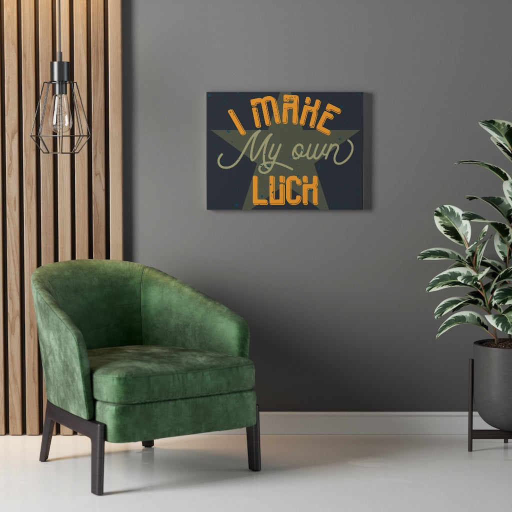 Scripture Walls Inspirational Wall Art I Make My Own Luck Wall Art Motivational Motto Inspiring Prints Artwork Decor Ready to Hang Unframed-Express Your Love Gifts