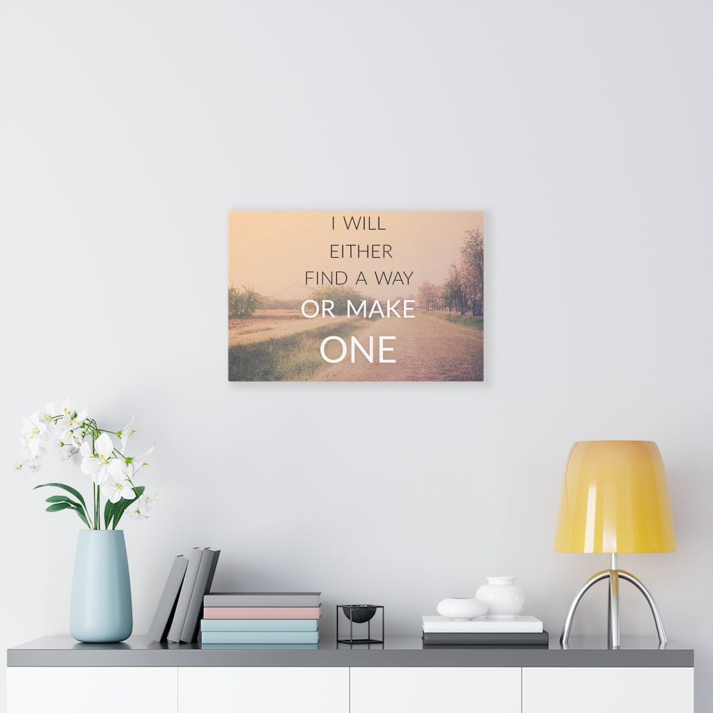 Scripture Walls Inspirational Wall Art I Will Either Find A Way Motivational Print Ready to Hang Artwork Unframed-Express Your Love Gifts