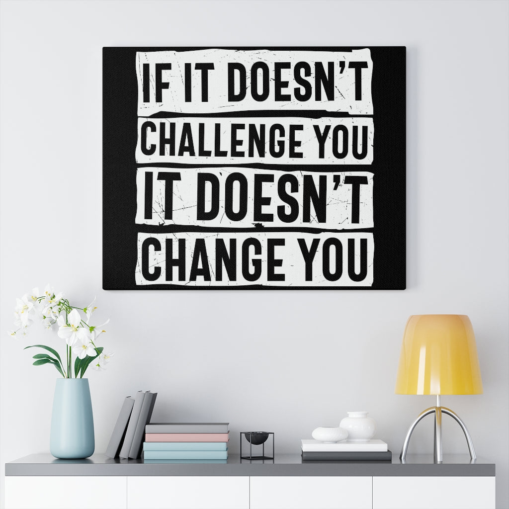 Scripture Walls Inspirational Wall Art If It Doesn't Challenge You Wall Art Motivation Wall Decor for Home Office Gym Inspiring Success Quote Print Ready to Hang Unframed-Express Your Love Gifts