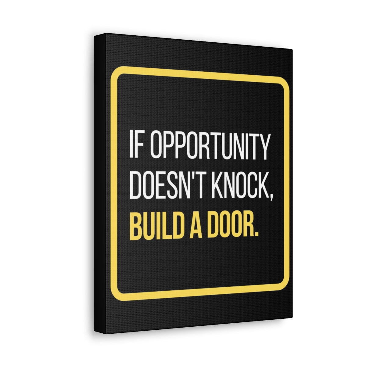 Scripture Walls Inspirational Wall Art If Opportunity Doesn't Knock Build A Door Motivation Wall Decor for Home Office Gym Inspiring Success Quote Print Ready to Hang Unframed-Express Your Love Gifts